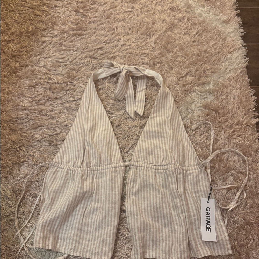 Garage Striped halter Top